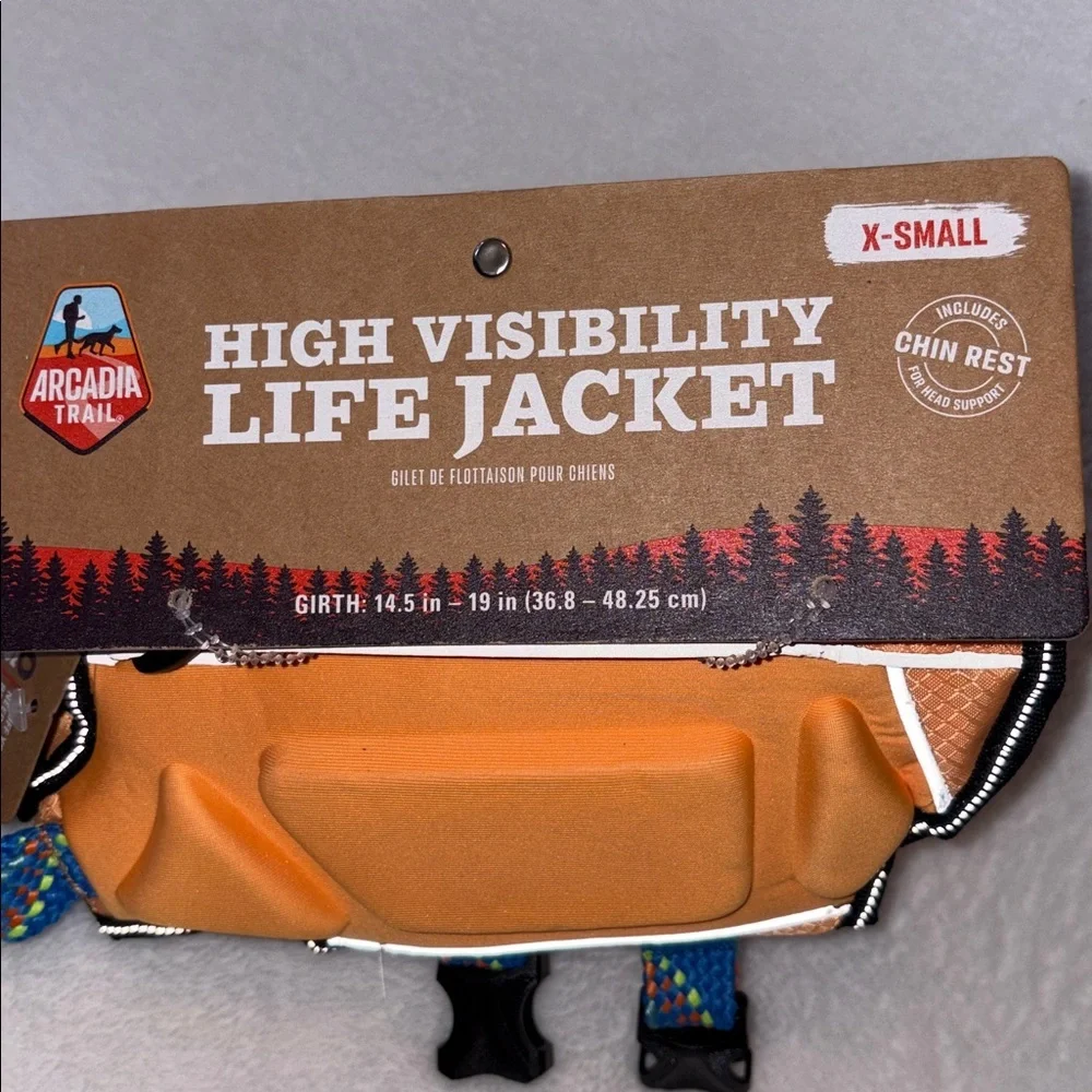 Arcadia Trail High Visibility Life Jacket FOR X SMALL DOG NWT